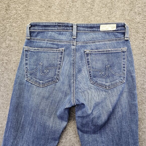 AG Adriano Goldschmied Jeans Womens 26R Blue The Prima Mid Rise Cigarette Denim - Picture 3 of 12